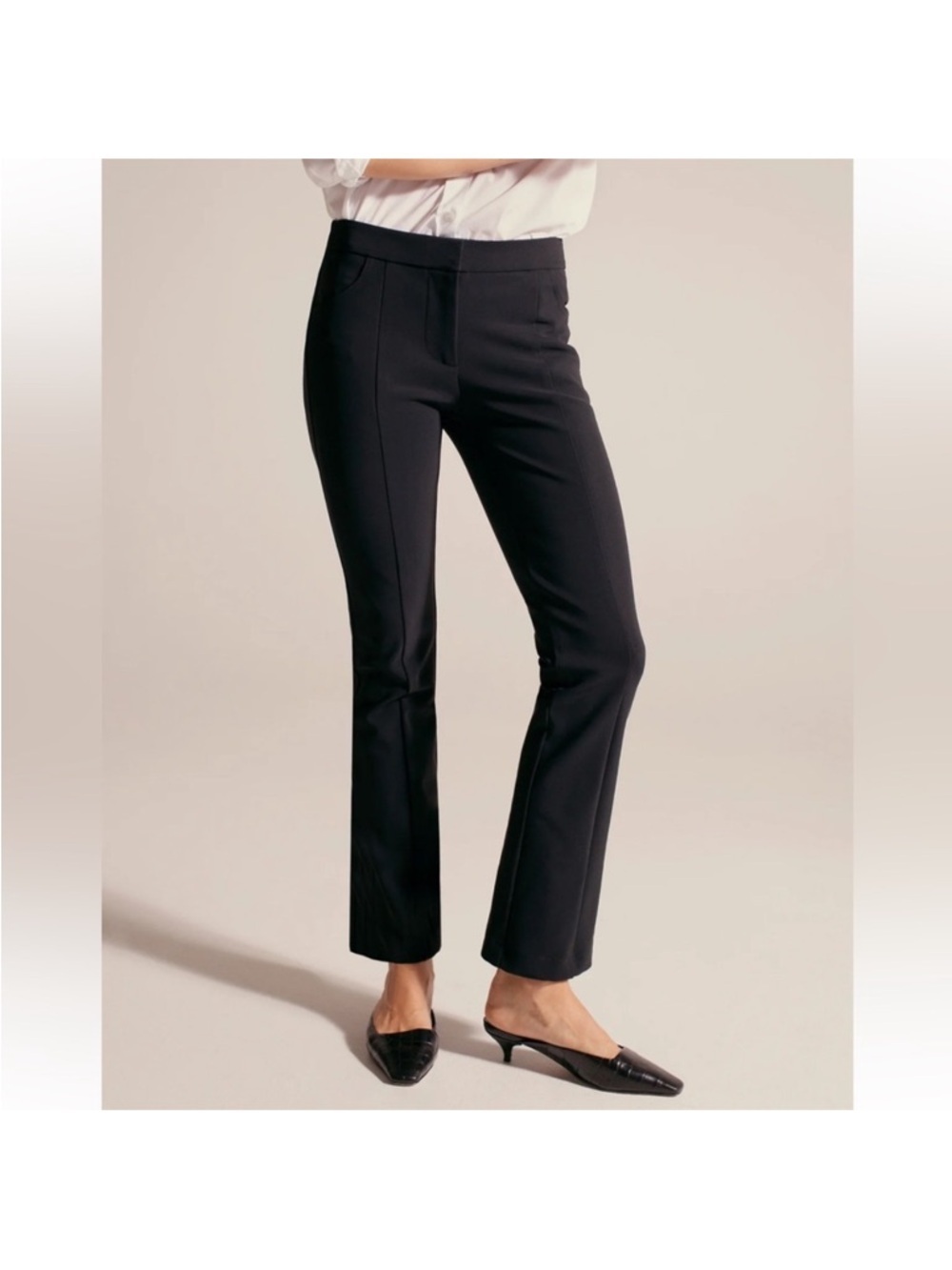 PAIRE The Jackie Slim Bootcut Pants in Black 8 Women’s